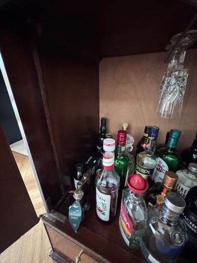 Vintage Drinks Cabinet/ TV Unit, Solid Wod