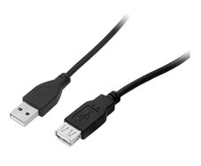 New 3m Black USB 2.0 Extension Cable Male to Female USB Plug A to A # 1540