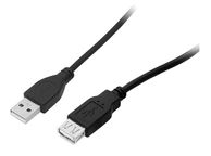 main image for ad New 3m Black USB 2.0 Extension Cable Male to Female USB Plug A to A # 1540