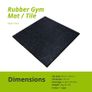 Rubber Gym Tiles & Flooring - Free Delivery - 20MM Image 2