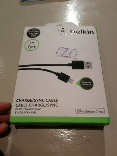 Belking Iphone 3m Usb Data Fast Charger