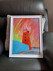 Poolbeg Lighthouse - Oil Painting
