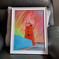 Poolbeg Lighthouse - Oil Painting
