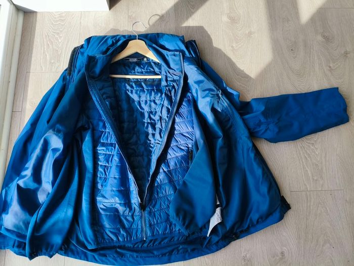 Regatta Men's 3-in-1 Waterproof Jacket - blue - size M