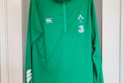 Vintage 2014/2015 Canterbury IRFU Rugby Ireland Quarter-Zip Training Top