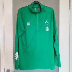 Vintage 2014/2015 Canterbury IRFU Rugby Ireland Quarter-Zip Training Top