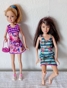 Skipper and Stacey dolls lot c