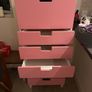 Pink Drawer Storage Unit Image 2