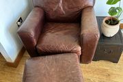 One seater sofa with stool included