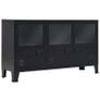 Sideboard Metal Industrial Style 120x35x70 cm Black Image 2