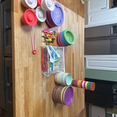 Silicone OOGAA and IKEA plates, cups and cutlery for kids and babies