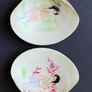 A Pair of Hand Painted Chinese Decorative Clam Shells Image 6
