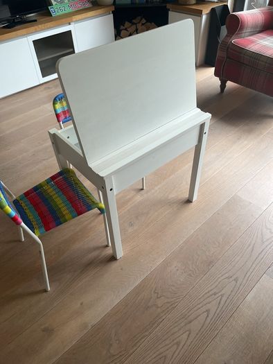 IKEA kids desk & two chairs
