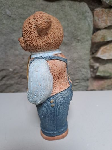 W Widdop Clock Teddy bear