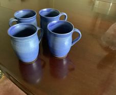 Handmade pottery mugs