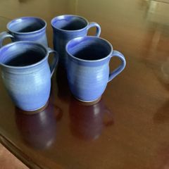 Handmade pottery mugs