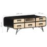 Coffee Table 100x50x40 cm Solid Mango Wood Image 2