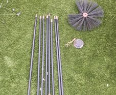 Chimney cleaning set