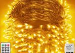 Christmas Lights Outdoor Decorations, Extra Long 120m 1000LED Mains Powered Fairy Lights, Outside Waterproof Plug in String Lights for Xmas Festival Party Holiday Wedding Decor (MULTIPLE COLOURS)