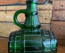 Vintage Belgian barrel decanter