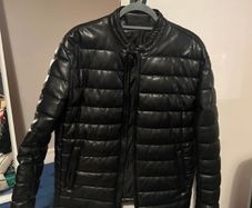 mens leather jacket river island