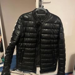 mens leather jacket river island