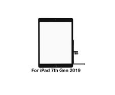 For iPad 10.2" 2019 7th Gen Digitizer Touch Screen Replacement Glass Black New - FHT21IPDLCD