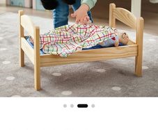 Wooden Doll Bed