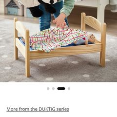Wooden Doll Bed