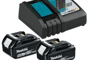 Makita 18v Lxt 5ah Battery &amp; Charger Set Inc 2x 5.0ah Batts &amp; Dc18rc Charger