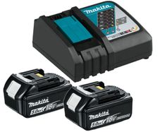 Makita 18v Lxt 5ah Battery & Charger Set Inc 2x 5.0ah Batts & Dc18rc Charger