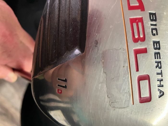 golf bag and clubs