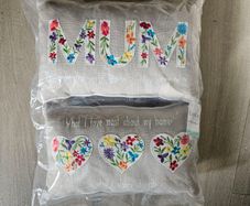LANGS Home decorative pillows Cushions Mum Hearts new sealed pack of 2 RRP 20 euro new