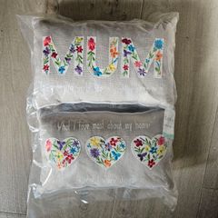 LANGS Home decorative pillows Cushions Mum Hearts new sealed pack of 2 RRP 20 euro new