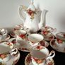 Royal Albert "Old Country Roses"  Coffee set with Coffee Pot Image 3