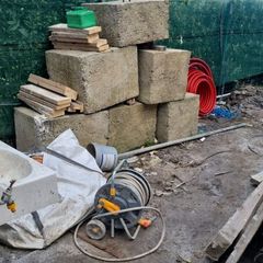 Concorret blocks. And blocks grab.