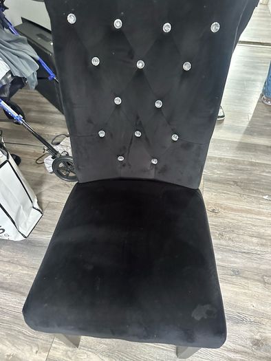 2 Black Dining Chairs