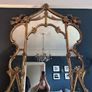 Large Antique Rococo Overmantel Mirror, Giltwood Statement Piece (150cm) Image 2