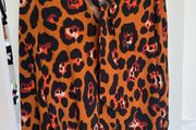 Pussy bow Leopard Print blouse