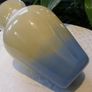 Vasart Glass Vase c.1955 - 60, Cream to Blue Fade, 6.5", Polished Pontil Image 6