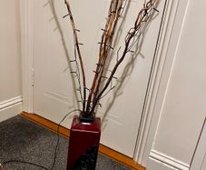 vase with LED lights