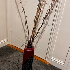 vase with LED lights