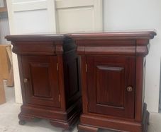 Bedside locker, solid hardwood