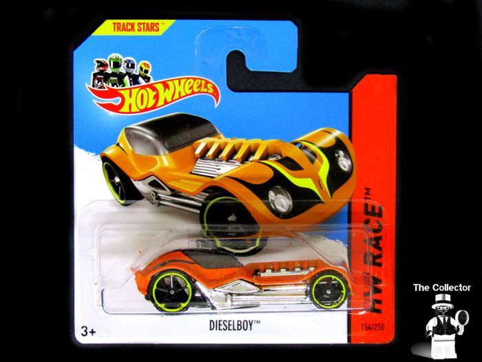 Hot Wheels Dieselboy Orange Hot Wheels 2014 Mattel Diecast HW Race 154/250 Brand New Factory Sealed