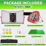 Golf Net, 10x7ft Practice Net with Chipping Nets, Gifts for Golfer Golf Hitting Aid Nets for Backyard Training with Chipping Nets, Foldable Mat, Silk Target, 8 Tees, 6 Balls, Carry Bag Image 7