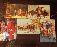 Collection of 5 Vintage Christmas Cards.
