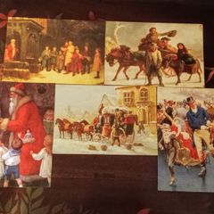 Collection of 5 Vintage Christmas Cards.