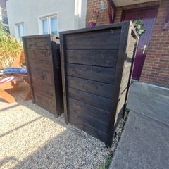 2 Tall Wooden Planters