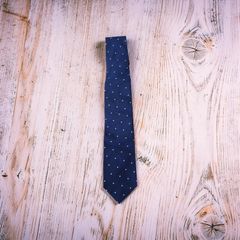 Drake's London Polka Dot Handmade 100% Silk Tie