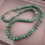 Vintage Tire Shape Jade Beaded Necklace Image 2